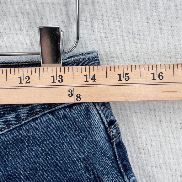 VINTAGE GAP Jeans Womens 27 28 Blue Loose Fit High Rise Rigid Medium wash Y2K - Picture 11 of 14